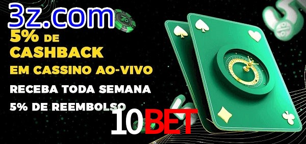 Promoções do cassino ao Vivo 10BET